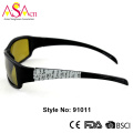 Óculos de sol artística de moda esportiva com certificação Ce (91011)